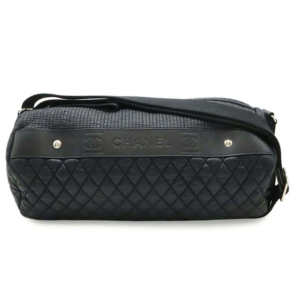 CHANEL Black Logo Shoulder Bag